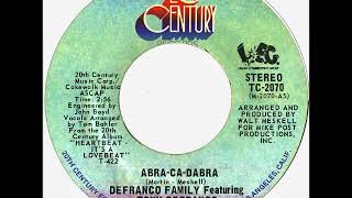 The Defranco Family  Abra Ca Dabra 1973 Canada [upl. by Llevrac]