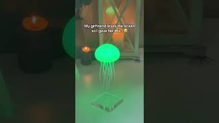 It’s a jellyfish lamp😮‍💨🪼🪼 uniquegifts lamp shortvideos gift viralvideos [upl. by Noda]