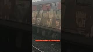 12322 MUMHWH KOLKATA MAIL CROSSING at Lahawit Station train shorts viral railfanning [upl. by Dimitri595]