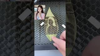 Leaf painting production process leaf engraving machine stall [upl. by Aihsenod]