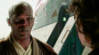 The DELETED Mace Windu Scene Where He Stands Up for Anakin [upl. by Stig645]