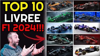 TOP 10 AUTO E LIVREE DI F1 PIU BELLE DELLA STAGIONE 2024 💥 [upl. by Amadeo]