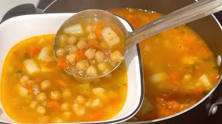 Sopa de Garbanzos Saludable y Muy Deliciosa [upl. by Akived477]