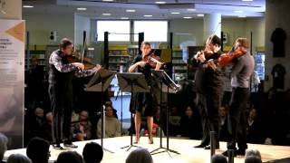 Fugata Astor Piazzolla The Berlin Philharmonic Viola Quartet [upl. by Ahsekam]