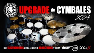 Upgrade de cymbales sur ma drum tec pro III Présentation tests avis [upl. by Yahsal]