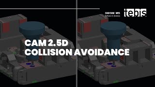 Optimizing Machining with CAM 25D Collision Avoidance  Tebis 41 R7 [upl. by Ilysa]