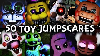 50 TOY JUMPSCARES  FNAF amp Fangame [upl. by Earahc]