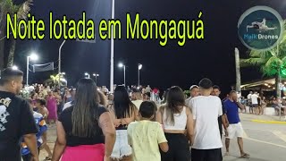 Turista se divertem no centro de Mongaguá praia turismo litoral brasil [upl. by Ihsir]