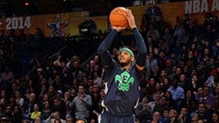 Carmelo Anthony Breaks an AllStar Record From Behind the Arc [upl. by Annid969]