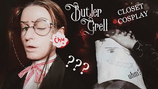 TURNING INTO BUTLER GRELL Closet Cosplay Challenge [upl. by Fabe]