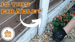 How to repair a concrete fence post  DIY [upl. by Beisel]