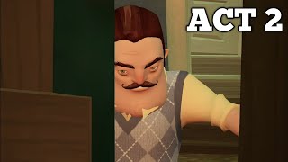 HELLO NEIGHBOR MOBILE ACT 2 WALKTHROUGH [upl. by Sherwynd]