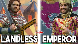 Landless to Byzantine Emperor in ONE LIFE  Roads to Power Crusader Kings 3 [upl. by Ak]