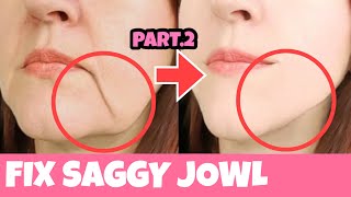 HOW TO LIFT SAGGING SKIN  JOWLS facemassage faceyoga facelifting [upl. by Ydne]