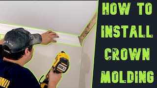 How to Install Wood Crown Molding Like a Pro [upl. by Maribelle]