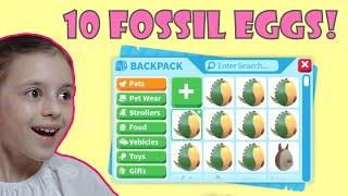 Fossil Egg Update Geldi 10 Fossil Egg Açıyorum Adopt Me Roblox [upl. by Oconnor]