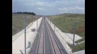 LGV RhinRhône  TGV à pleine vitesse à Ougney [upl. by Mayworm]