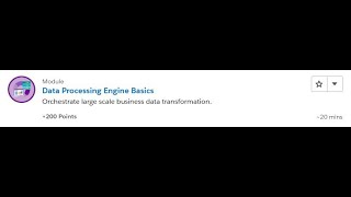 Data Processing Engine Basics Salesforce Trailhead Answers [upl. by Endys280]