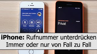 iPhone Rufnummer unterdrücken  generell immer oder nur für einen Anruf [upl. by Ballinger]