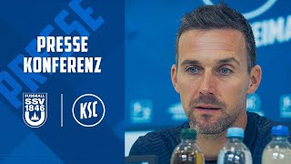 LIVE Pressekonferenz vor SSV Ulm  KSC [upl. by Chastity]