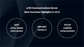 zOS Communications Server Overview and V2R5 Highlights [upl. by Burchett]