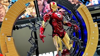 ZD Toys Iron Man SuitUp Gantry with Iron Man mark 6 110 scale Marvel [upl. by Airdnahs]