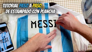 Cómo poner ESTAMPADOS en Camisetas  Tutorial Paso a Paso con plancha [upl. by Elata]