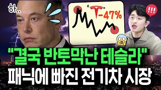 겹악재에 반토막난 테슬라 역사적 기회일까 [upl. by Liva]