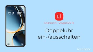 Doppeluhr einschalten oder ausschalten  OnePlus Android 14  OxygenOS 14 [upl. by Antipus]