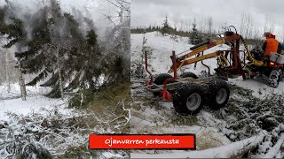 Ojanvarren perkausta Kranman T 1750 E Honda Foreman 500 [upl. by Licht478]