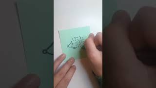 Tutorial Igel zum Zeichnen lernen Doodles kritzeln und Malen für Kinder und Anfänger [upl. by Azeel522]