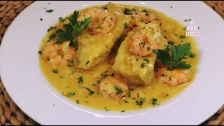 🐟Bacalao en salsa con langostinos 🍤 RECETA SEMANA SANTA [upl. by Scotney799]