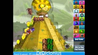 Secret in Bloons Tower Defense 4 Expansion  Sun God Track Cheat ORIGINAL VIDEO [upl. by Alcot]