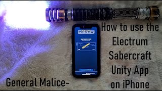 Electrum Sabercrafts Unity App How to Connect to Android  User Functions [upl. by Yadrahs]