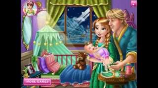 Disney Frozen Elsa Gives Birth  Disney Frozen Game [upl. by Yesrej325]