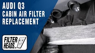 How to Replace Cabin Air Filter 2018 Audi Q3  AQ1099 [upl. by Johan526]