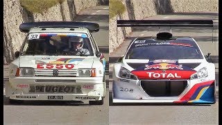 Peugeot 205 T16 Evo II VS Peugeot 208 T16 Pikes Peak  Montée des Légendes 2018 [upl. by Montano560]