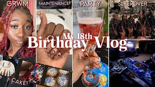 MY 18th BIRTHDAY GRWM  VLOG  maintenance grwm party etc [upl. by Nalor584]