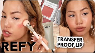 REFY BEAUTY  WEAR TESTING ON OILY SKIN amp DRY LIPS  IS IT WORTH IT [upl. by Ettevey]