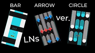 Bar vs Arrow vs Circle  Which DEFAULT note type can I read in LNs  Quaver [upl. by Rickert674]