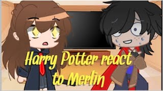 Harry Potter react to Merlin  1  EnglishPortuguês [upl. by Ladonna404]