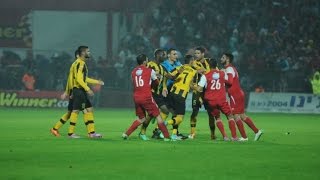 Watch the fights in the game between Bnei Sakhnin and Beitar Jerusalem [upl. by Pietra]