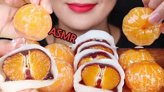 ASMR 🍊Tangerine Dessert TanghuluJellyChapssaltteok🍊 귤 디저트 먹방젤리탕후루찹쌀떡 [upl. by Nlocnil]