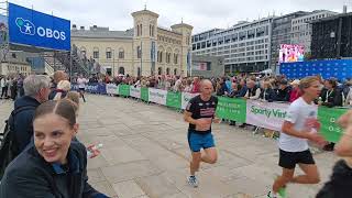 Oslo marathon 2024 in aker brygge [upl. by Goldston115]