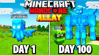 I Survived 100 Days as an ALLAY in HARDCORE Minecraft [upl. by Calva]