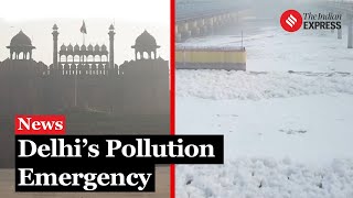 Shocking Drone Footage Toxic Foam amp Smog Engulf Delhiquot [upl. by Dickson841]