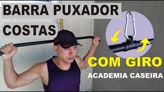 Academia caseira parte 4  Puxador Costas  Puxador costas pulley [upl. by Aneloc]