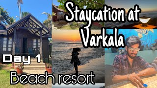 Staycation At Varkala Beach Resort  Varkala Cliff  Varkala Beach Kerala  Beach Resort Vlog Day [upl. by Dahc]