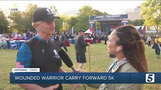 Wounded Warrior Project Carry Forward 5K in downtown Nashville [upl. by Ahsiniuq]