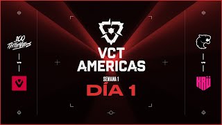 VCTAmericas  100T vs SEN  FUR vs KRÜ  Semana 1 Día 1  Esports  VALORANT [upl. by Beckman]